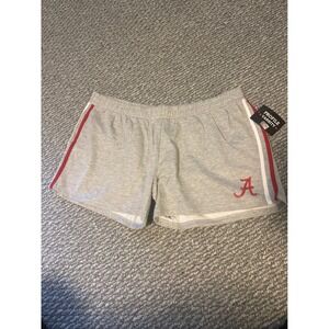 NCAA Alabama Crimson Tide Shorts Womens Gray Profile Varsity Crimson A Logo NWT